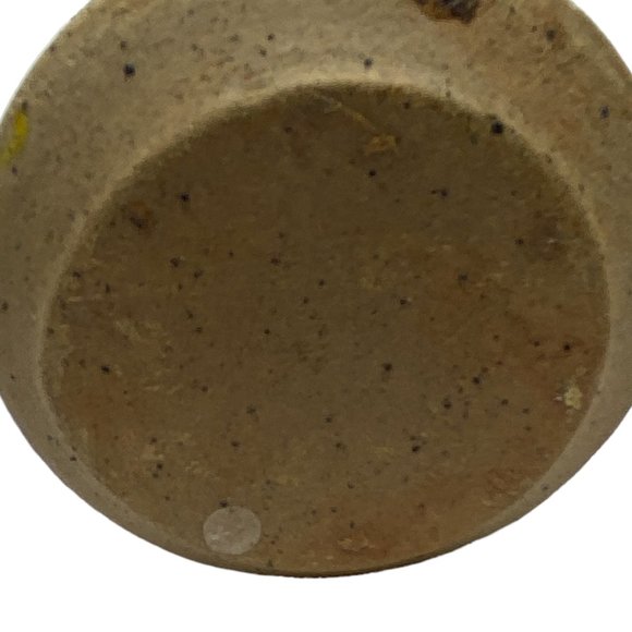 Beige Speckled Stoneware Pottery Flower Vase - Picture 5 of 5